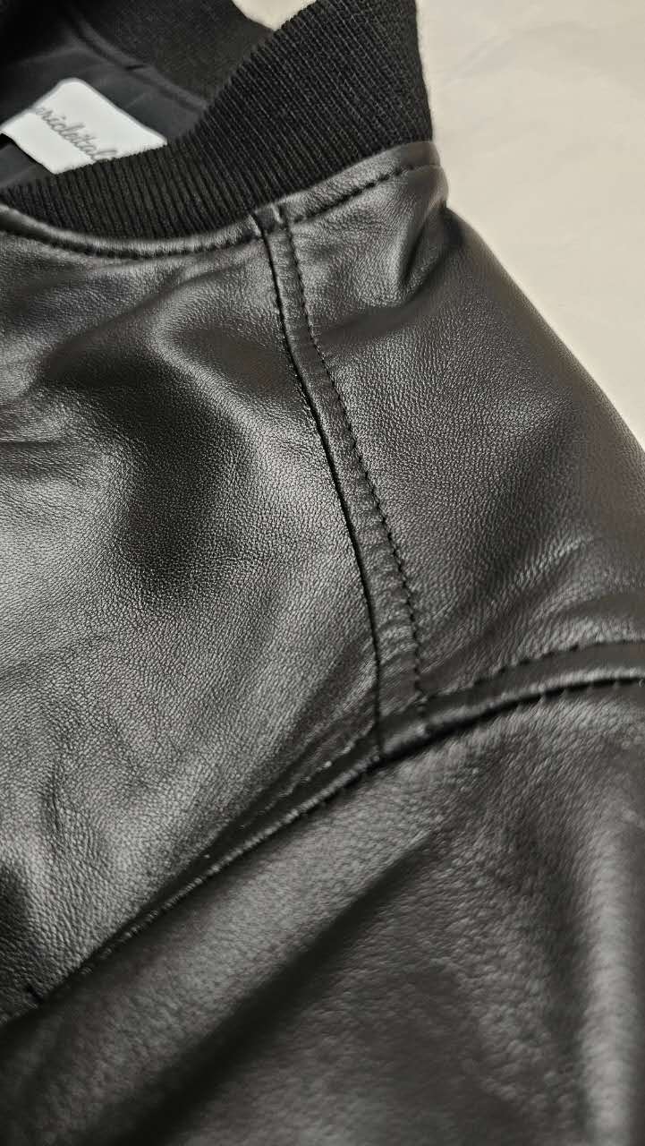 Giacca Bomber Uomo in Vera Pelle Nappa di Agnello – Modello B92N