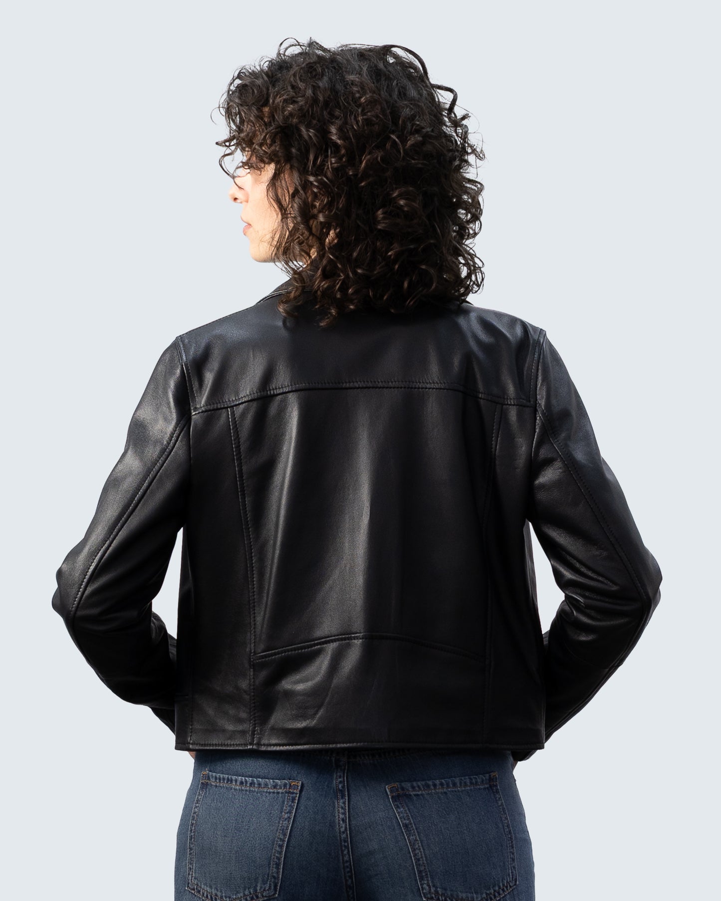 Giacca biker donna in pelle BK375R