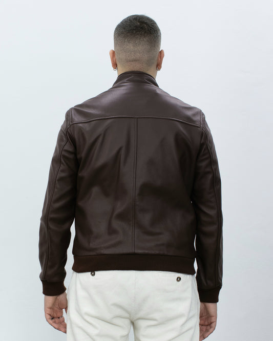 Bomber Uomo in Vera Pelle-B890k