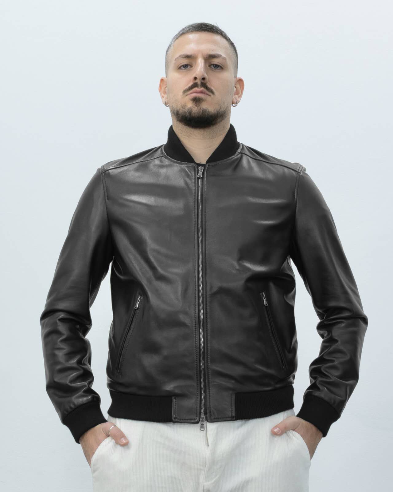 Bomber Uomo in Vera Pelle –B92N