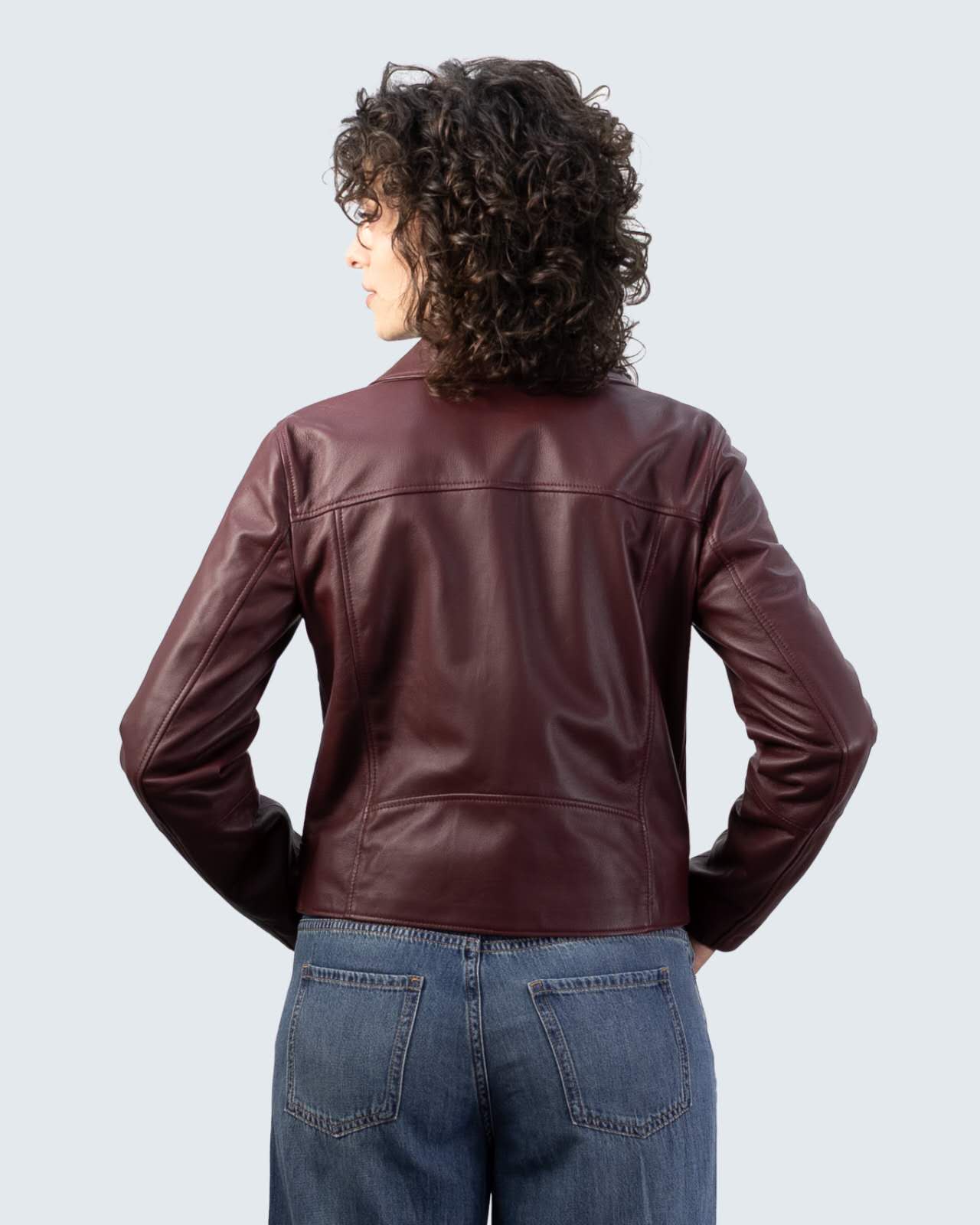 Giacca biker donna in pelle BK375R