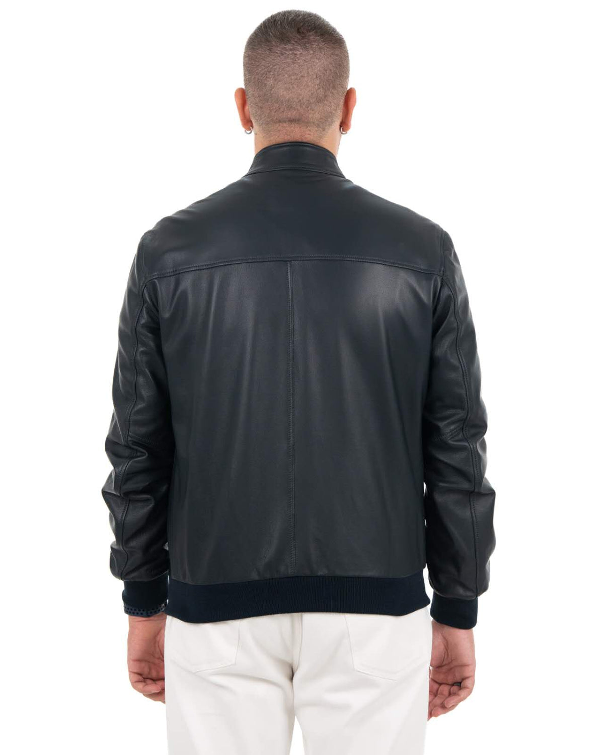 Bomber Uomo in Vera Pelle Nappa di Agnello – KB180