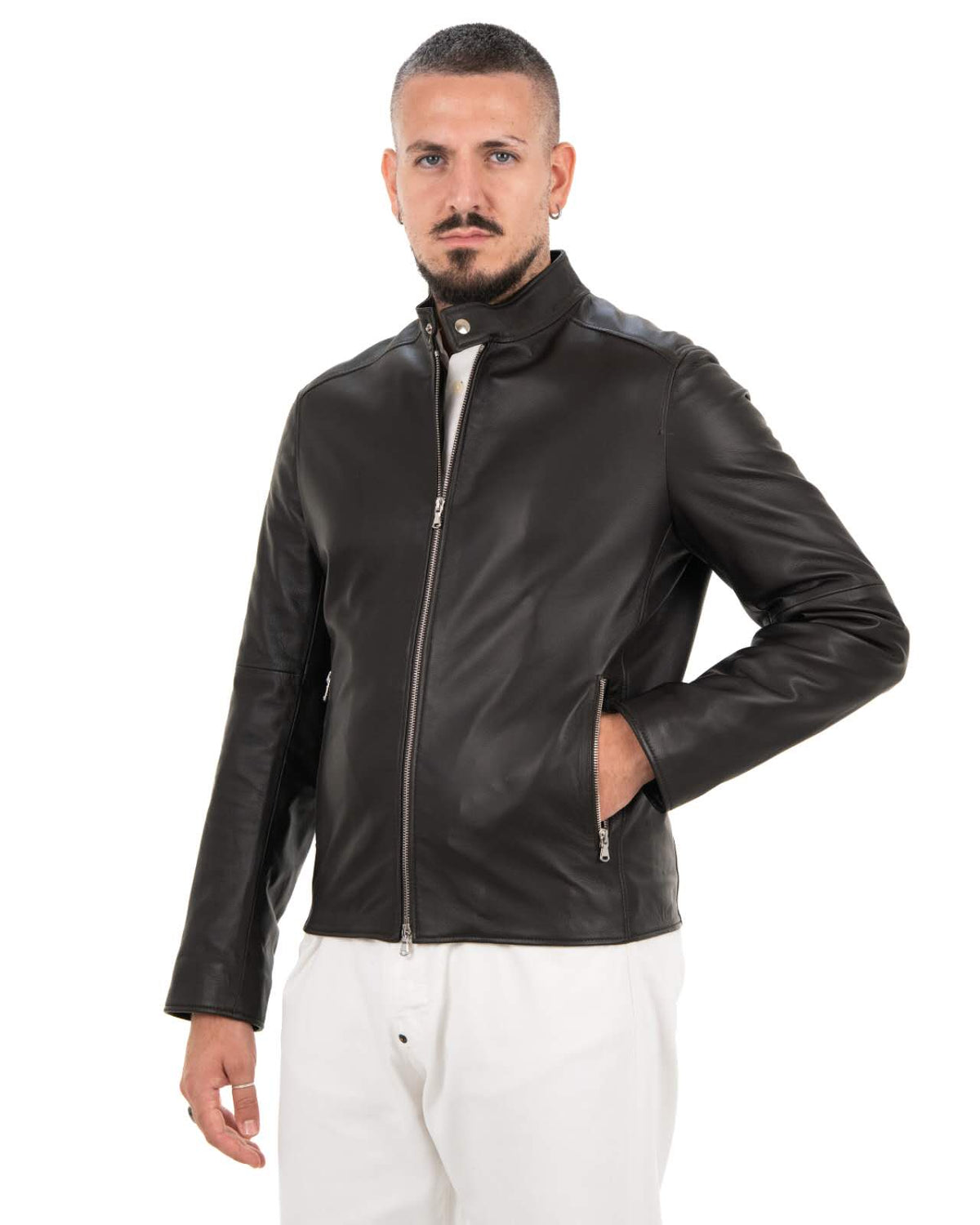 Giacca Uomo in Vera Pelle Nappa di Agnello --G1086W