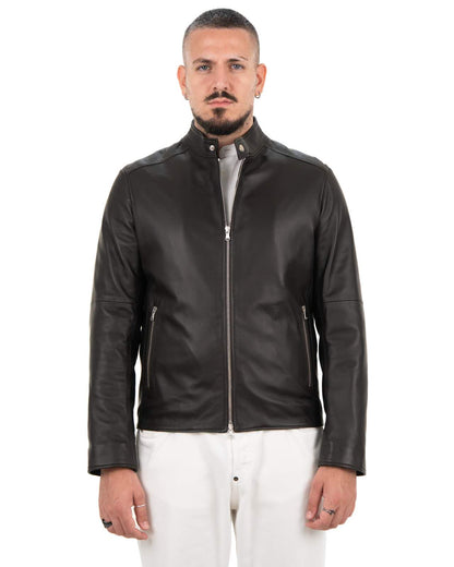 Giacca Uomo in Vera Pelle Nappa di Agnello --G1086W