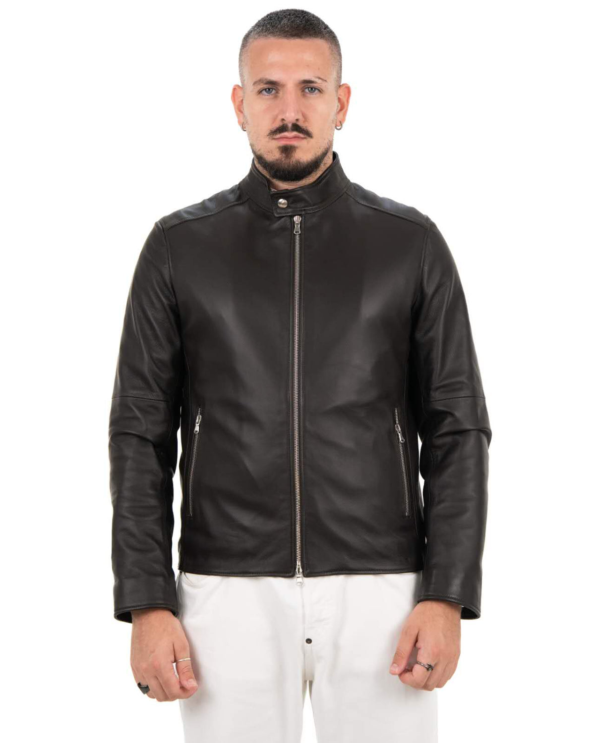 Giacca Uomo in Vera Pelle Nappa di Agnello --G1086W