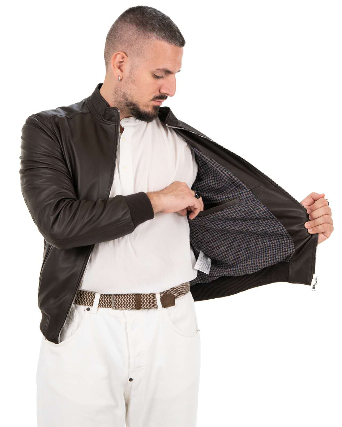 Bomber Uomo in Vera Pelle Nappa KB165