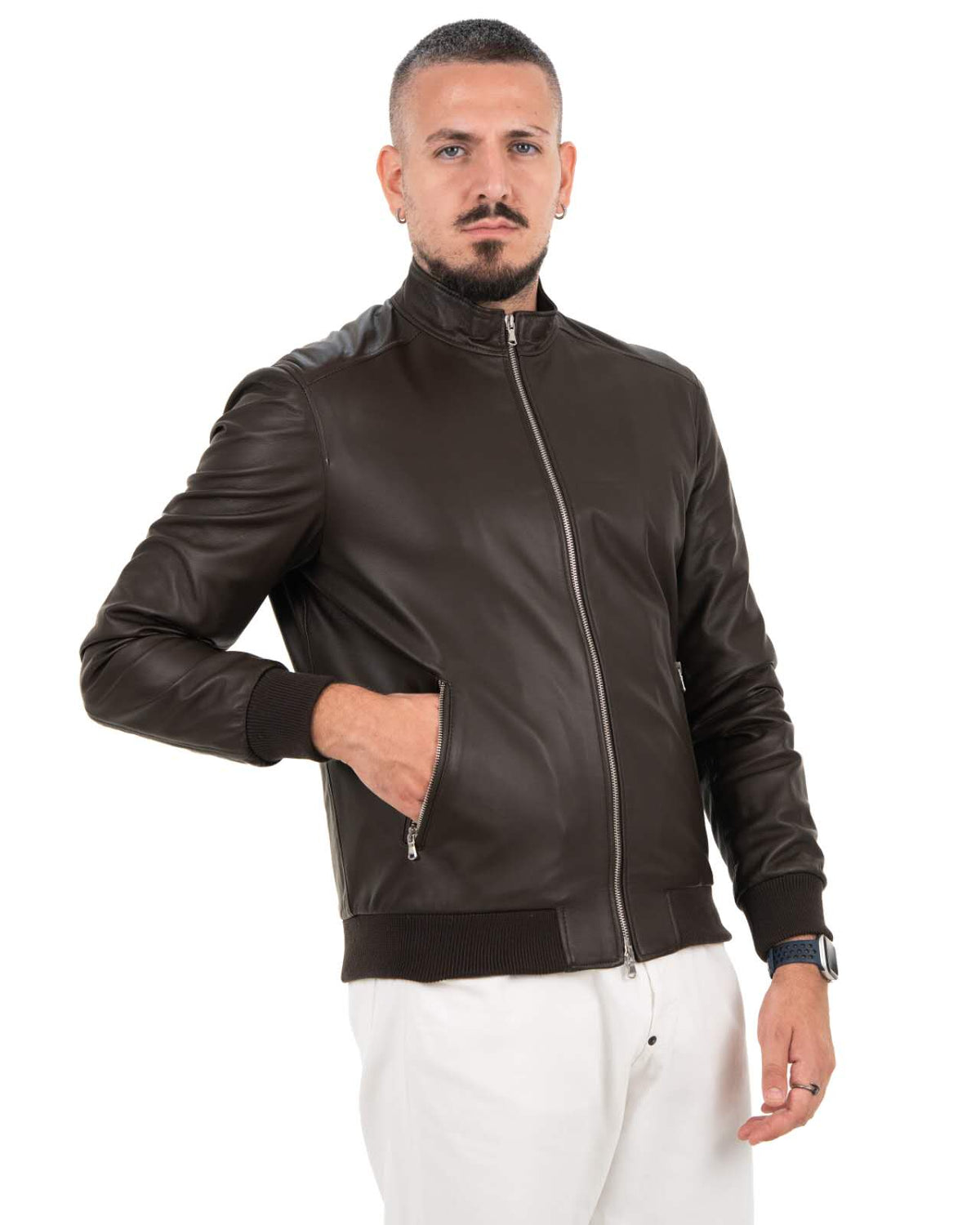 Bomber Uomo in Vera Pelle Nappa KB165