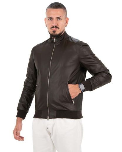 Bomber Uomo in Vera Pelle Nappa KB165