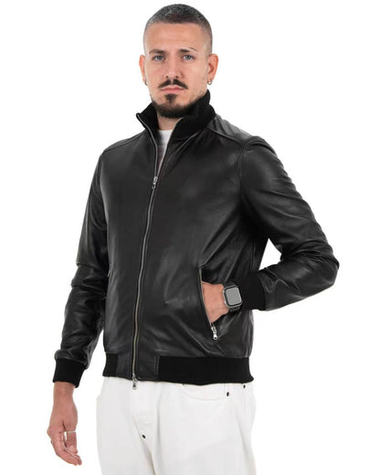 Giacca Bomber Uomo in Vera Pelle Nappa KB175