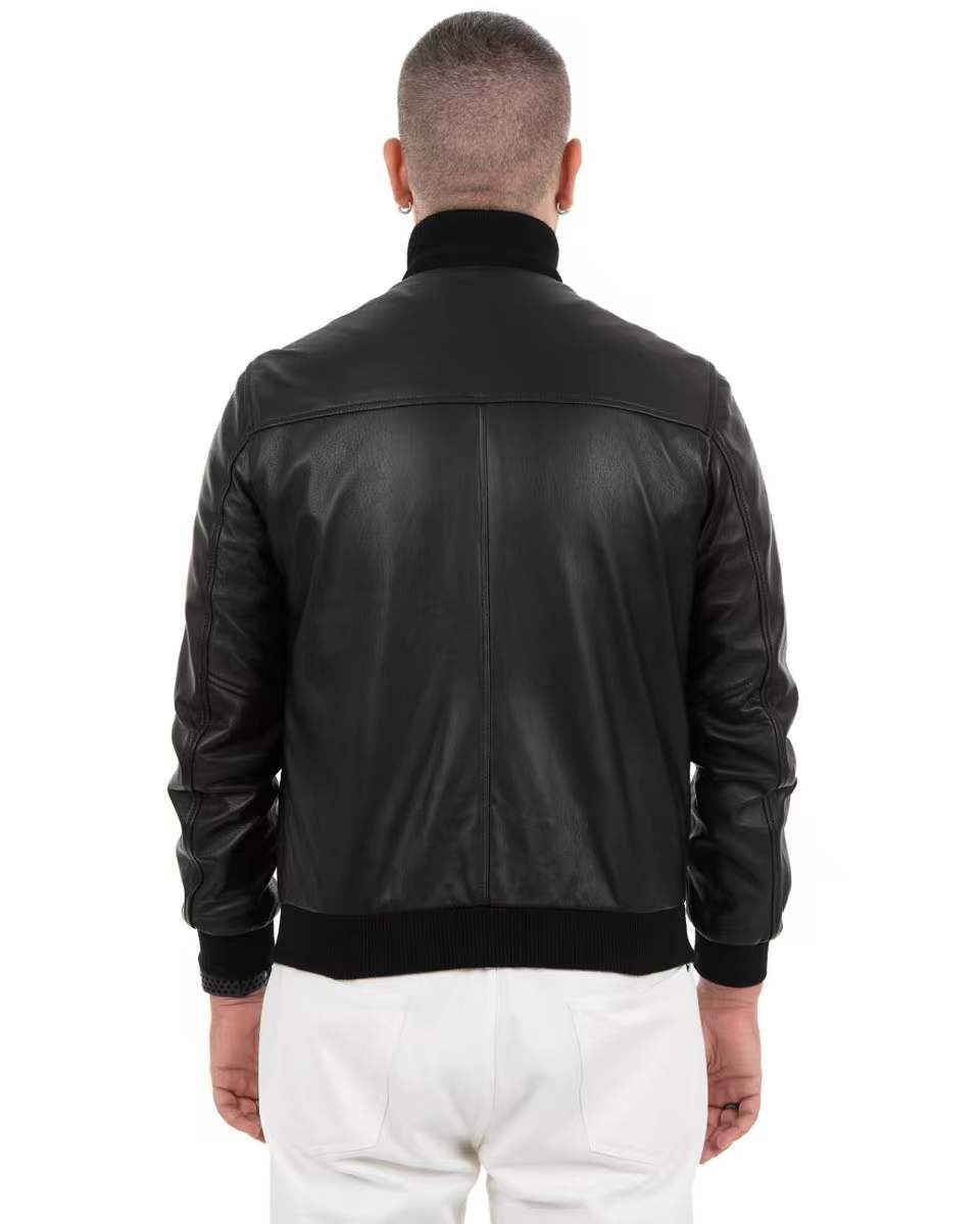Giacca Bomber Uomo in Vera Pelle Nappa KB175