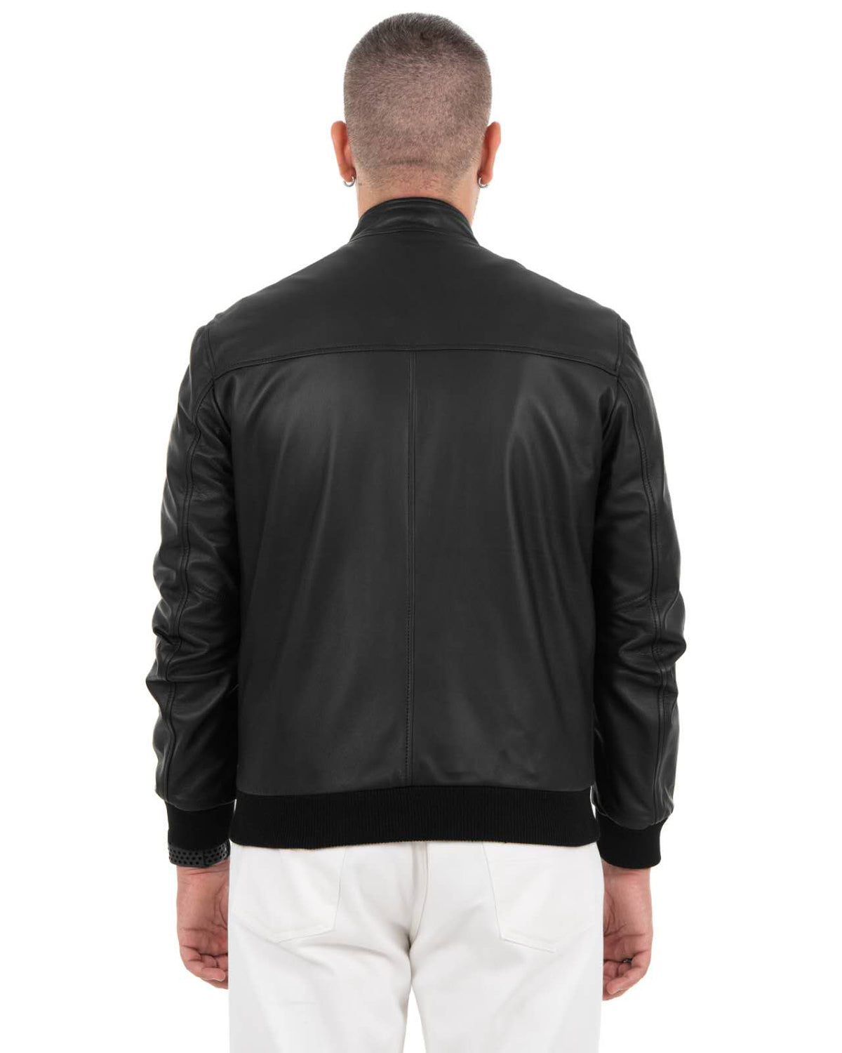 Giacca bomber Uomo in Vera Pelle Nappa KB195