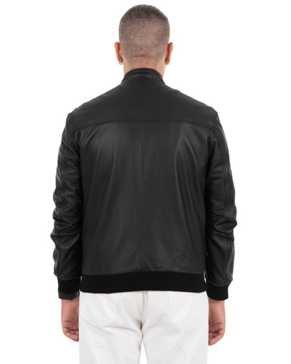 Giacca bomber Uomo in Vera Pelle Nappa KB195