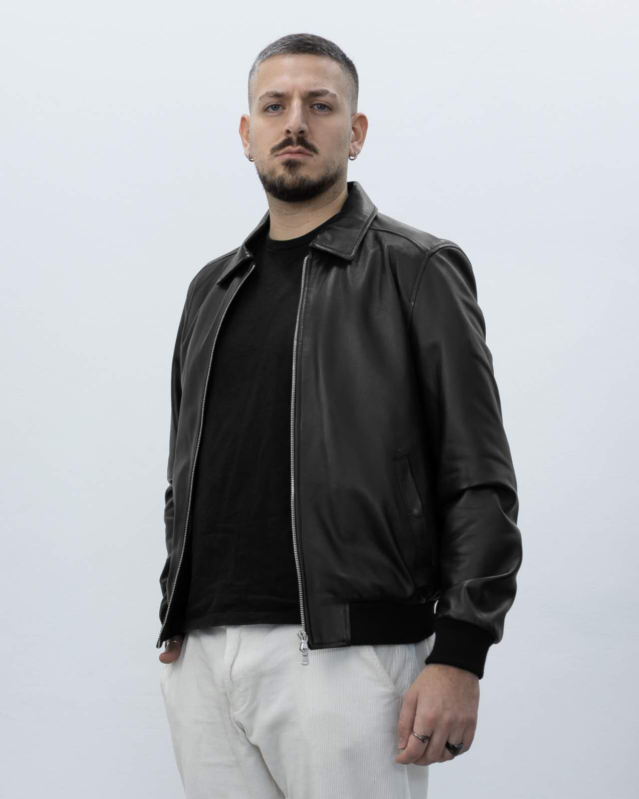 Bomber Uomo in Vera  Pelle – B107P
