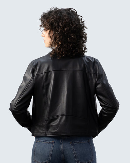 Giacca biker donna in pelle  BK375R