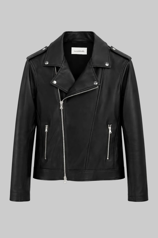 Giacca Chiodo Uomo in Vera Pelle di Agnello – G301P