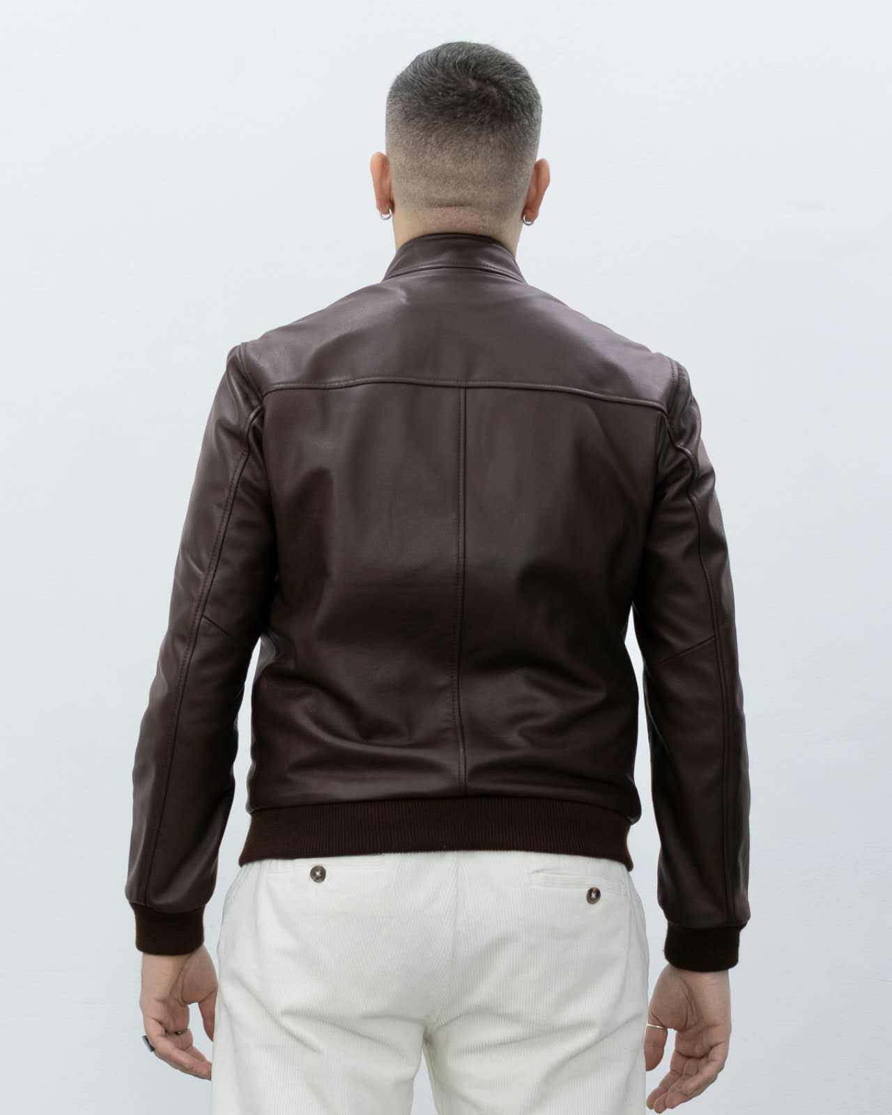 Bomber uomo in vere pelle-B75K