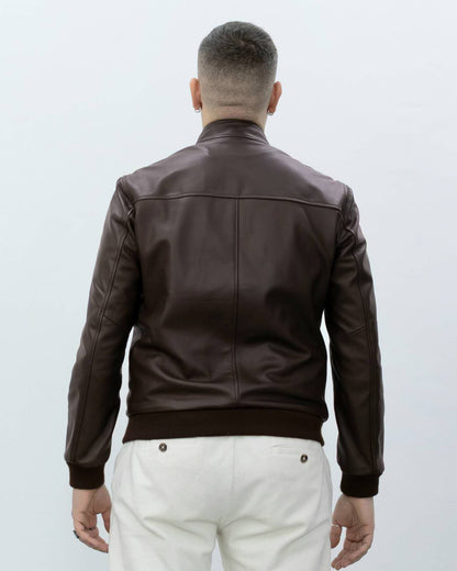 Bomber uomo in vere pelle-B75K